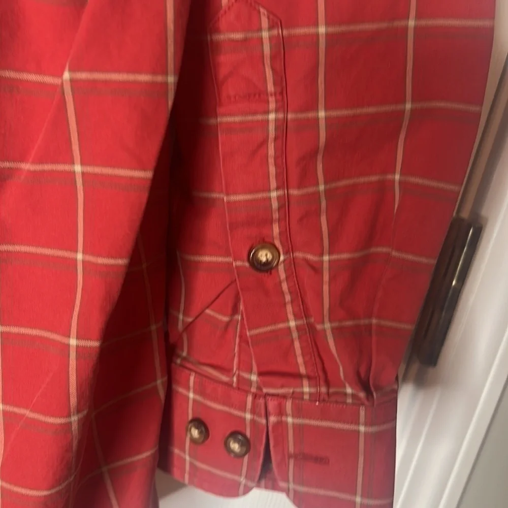 VINTAGE Orvis long sleeve plaid button up shirt - size LTL